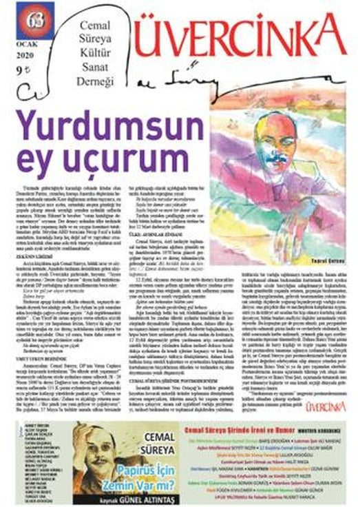 Üvercinka Dergisi Sayı: 63 Ocak 2020 | Üvercinka Dergisi (Ciltsiz)