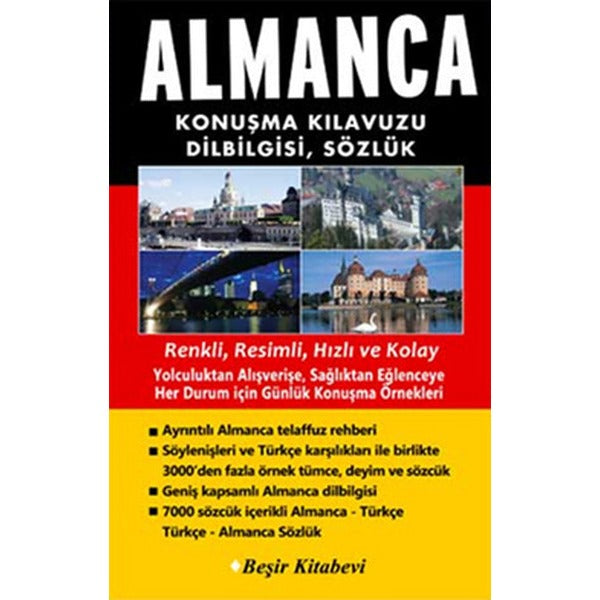 Almanca Konuşma Kılavuzu, Dilbilgisi, Sözlük | Beşir Kitabevi (Ciltsiz)