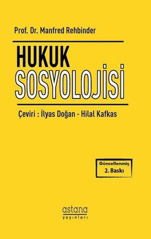 Hukuk Sosyolojisi | Astana Yayınları (İnce Kapak)