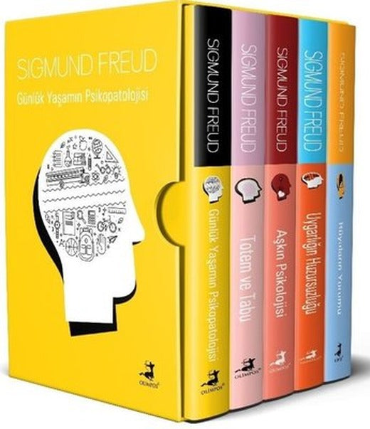 Sigmund Freud Seti 3 - 5 Kitap Takım | Olimpos Yayınları (İnce Kapak)