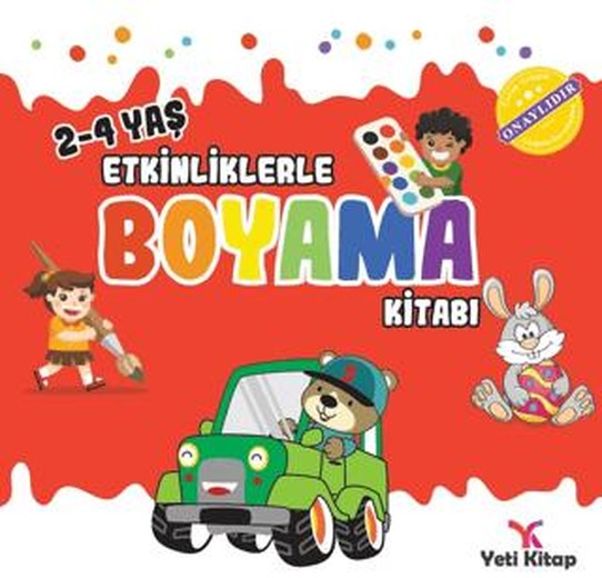 2 - 4 yaş Etkinliklerle Boyama Kitabı 1 | Yeti Kitap (Ciltsiz)