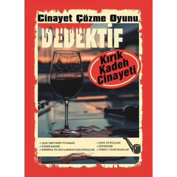 Kırık Kadeh Cinayeti - Dedektif Cinayet Çözme Oyunu | Kolektif (İnce Kapak)