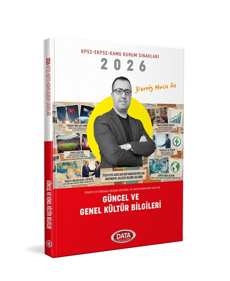 Derviş Hoca ile 2026 Güncel ve Genel Kültür Bilgileri KPSS EKPSS Kamu Kurum Sınavları | Data Yayınları (Ciltsiz)