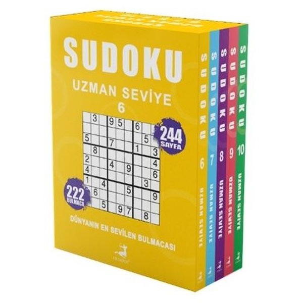 Sudoku - Uzman Seviye Seti - 5 Kitap Takım 6 - 7 - 8 - 9 - 10 | Olimpos Yayınları (İnce Kapak)
