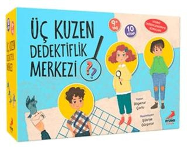 Üç Kuzen Dedektiflik Merkezi (10 Kitap Set) | Erdem Çocuk (Ciltsiz)