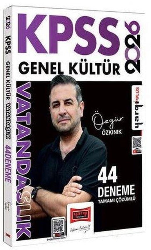 2026 KPSS Genel Kültür Tamamı Çözümlü Vatandaşlık 44 Deneme | Yargı Yayınları (İnce Kapak)