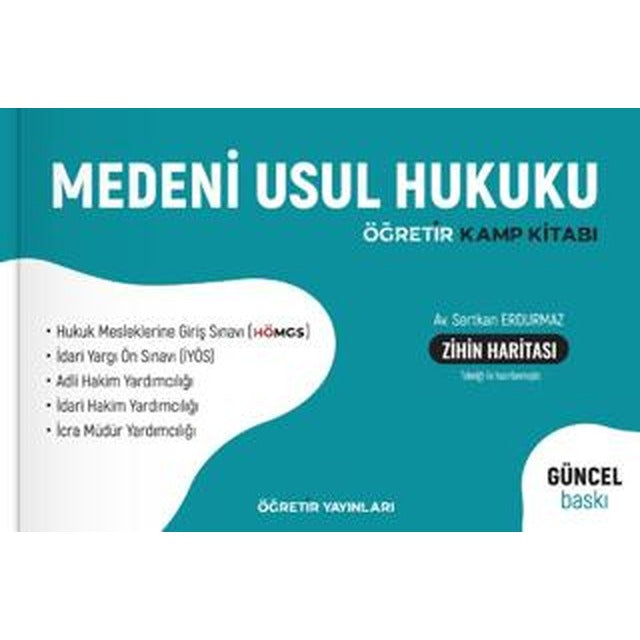 Medeni Usul Hukuku Konu Anlatımı | Öğretir Yayınları (Ciltsiz)