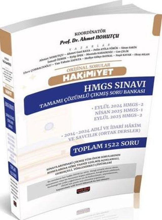 Orijinal Sorular Hakimiyet HMGS Sınavı Çıkmış Soru Bankası