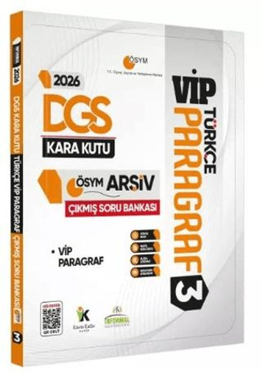 2026 DGS Türkçenin Kara Kutusu PARAGRAF 3 VİP ÖSYM Çıkmış Soru Havuzu Bankası Dijital Çözümlü | Karakutu Yayın (Ciltsiz)