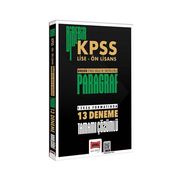 2026 Birebir KPSS - Lise - Önlisans Paragraf Tamamı Çözümlü 13 Deneme