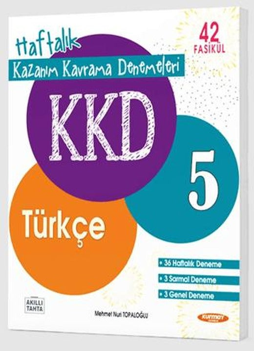 5. Sınıf Türkçe KKD 42 Fasikül Haftalık Kazanım Denemeleri | Kurmay Yayınları (Ciltsiz)