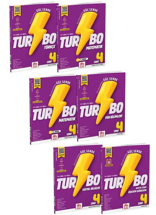 4. Sınıf Turbo Eğitim Seti (6 Kitap) | Model Eğitim Yayıncılık (Ciltsiz)