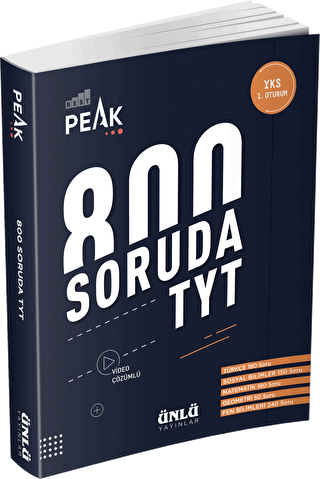 Best Peak 800 Soruda TYT Soru Bankası - Kolektif kitap kapağı