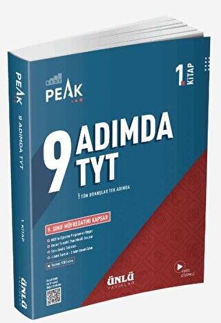 BEST PEAK 9 Adımda TYT Soru Bankası 1. Kitap - Kolektif kitap kapağı
