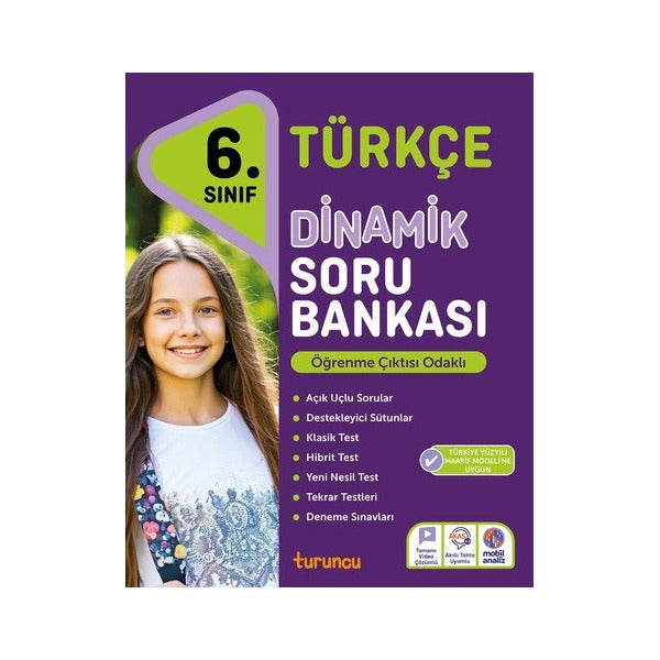6. Sınıf Türkçe Dinamik Soru Bankası Turuncu | Turuncu Yayınları (İnce Kapak)