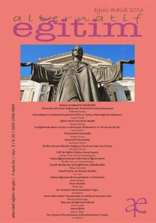 Alternatif Eğitim Dergisi Sayı: 3 Eylül - Aralık 2016 | Yeni İnsan Yayınevi (Ciltsiz)