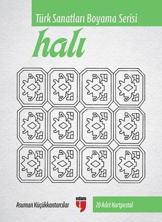 Halı - Türk Sanatları Boyama Serisi - 20 Adet Kartpostal