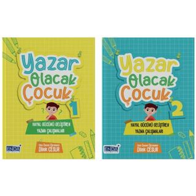Yazar Olacak Çocuk Seti (2 Kitap) | Enda Yayıncılık (Ciltsiz)