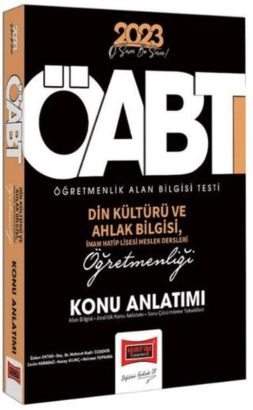 2023 KPSS ÖABT Din Kültürü ve Ahlak Bilgisi ve İmam Hatip Lisesi Meslek Dersleri Konu Anlatımı | Yargı Yayınevi (Ciltsiz)