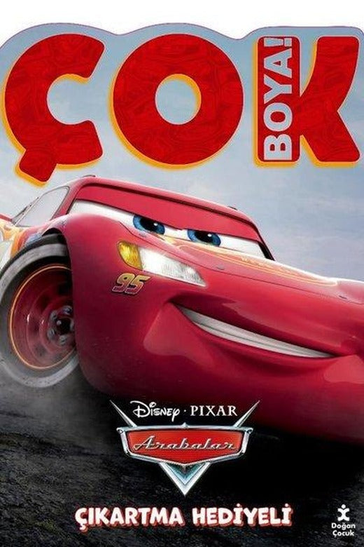 Disney Pixar Arabalar - Çok Boya! Çıkartma Hediyeli | Doğan Çocuk (İnce Kapak)
