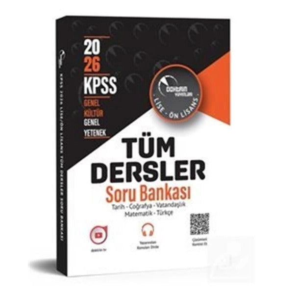 2026 KPSS Lise Önlisans Genel Kültür Yetenek Tüm Dersler Tek Kitap Soru Bankası