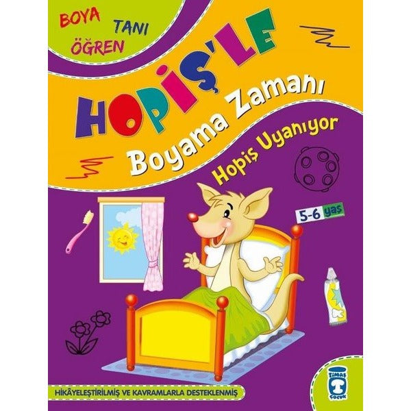 Hopiş Uyanıyor - Hopişle Boyama Zamanı - Boya Tanı Öğren | Timaş Çocuk