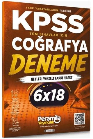 KPSS Coğrafya 6 Deneme Çözümlü | Peramila Yayıncılık (Ciltsiz)  - Resim 1