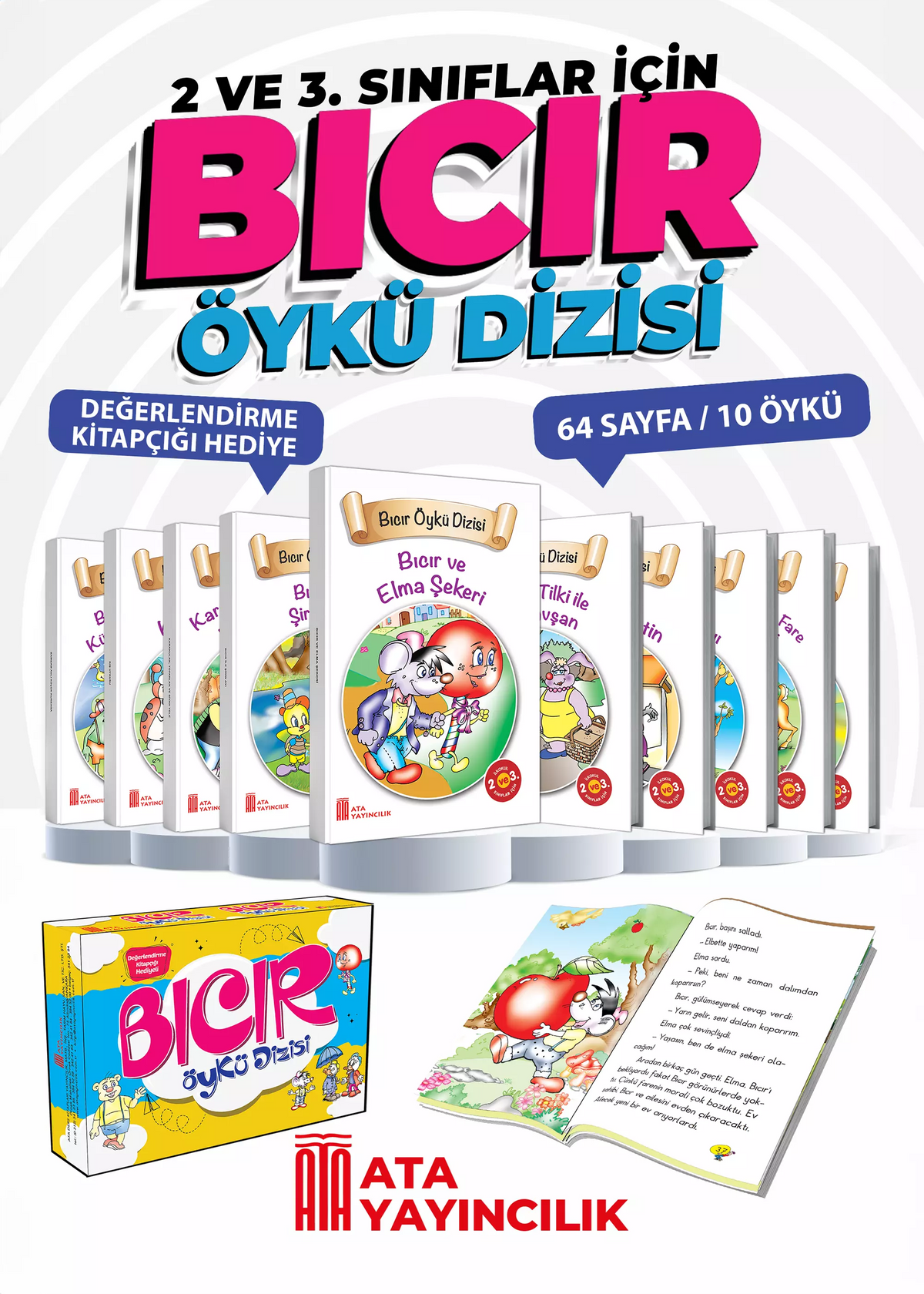 Bıcır Öykü Dizisi (1 ve 2. Sınıflar) Ata Yayıncılık kitap kapağı