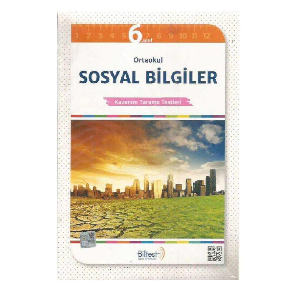 Biltest Eğitim Ve Yayıncılık 6.Sınıf Sosyal Bilgiler Kazanım Tarama Testleri - Kolektif kitap kapağı