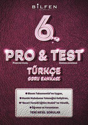 6.Sınıf Pro&Test Türkçe Soru Bankası - Kolektif kitap kapağı