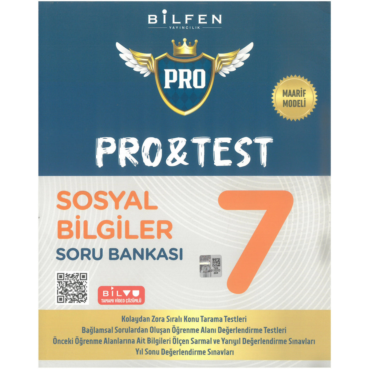 Bilfen Yayıncılık 7.Sınıf Pro&Test Sosyal Bilimler Soru Bankası Maarif Model kitap kapağı