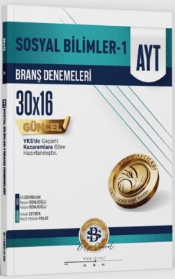 AYT Sosyal Bilimler 1 30x16 Branş Denemeleri - Kolektif kitap kapağı