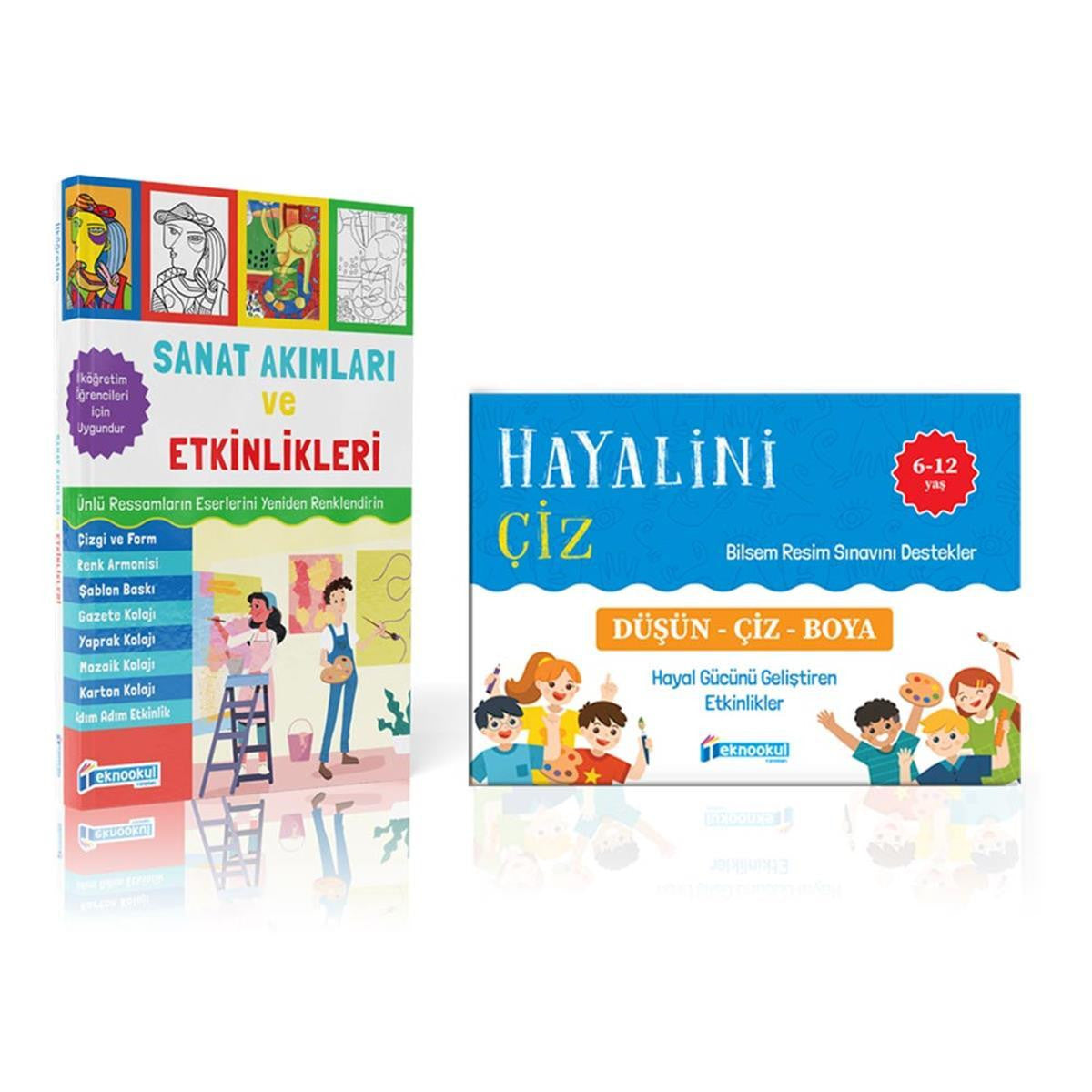 Bilsem Hazırlık 2'li Resim Kitabı (Sanat Akımları ve Etkinlikleri+Hayalini Çiz Resim Kitabı) kitap kapağı