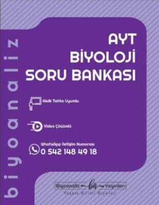 AYT Biyoloji Soru Bankası - Kolektif kitap kapağı