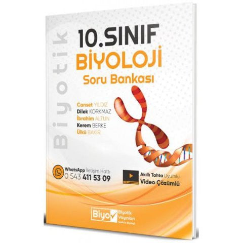Biyotik Yayınları 10. Sınıf Biyoloji Biyotik Soru Bankası - Aslan Aydın kitap kapağı