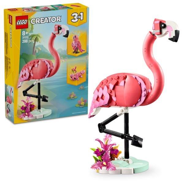 LEGO Creator 3'ü 1 Arada Pembe Flamingo Oyun Seti 31170
