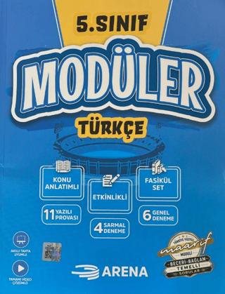 5. Sınıf Türkçe Modüler Konu Anlatımlı Fasikül Set | Arena Yayınları (Ciltsiz)  - Resim 1