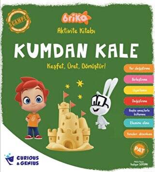 Curious&Genius Kumdan Kale - Briko Aktivite Kitabı - Keşfet, Üret, Dönüştür! - Yadigar Soydan kitap kapağı