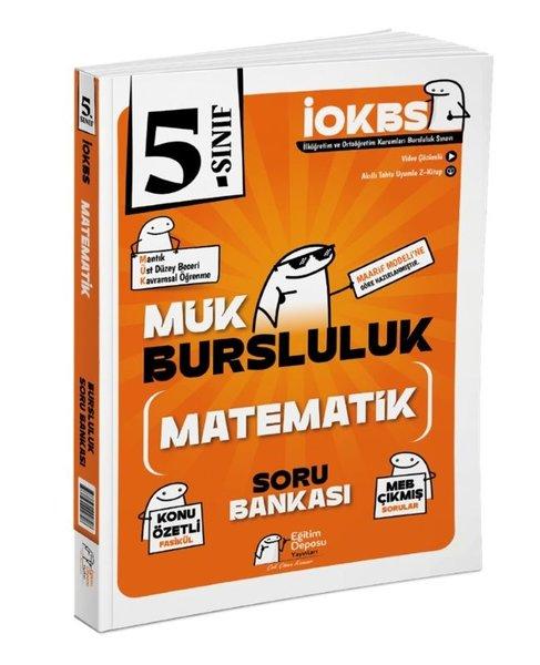 5. Sınıf MÜK İOKBS Bursluluk Matematik Fasikül Soru Bankası | Eğitim Deposu (İnce Kapak)  - Resim 1