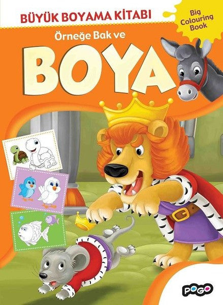 Büyük Boyama Kitabı 3-Örneğe Bak ve Boya - Kolektif kitap kapağı