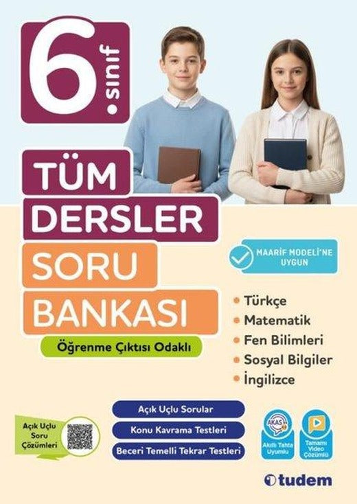 6. Sınıf Tüm Dersler Soru Bankası | Tudem Yayınları - Ders Kitapları (İnce Kapak)