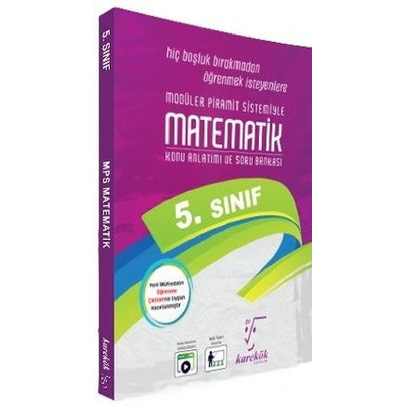 5. Sınıf Matematik Mps (Modüler Piramit Sistemi) | Karekök Eğitim Yayın (İnce Kapak)