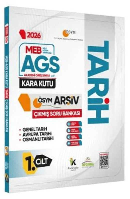 2026 MEB-AGS TARİH’in Kara Kutusu 1.Cilt (Genel ve Osmanlı Tarihi) ÖSYM Çıkmış Çözümlü Soru Bankası | Karakutu Yayın (Ciltsiz)