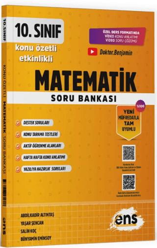 10. Sınıf Matematik Etkinlikli Soru Bankası | ENS Yayınları (Ciltsiz)  - Resim 1