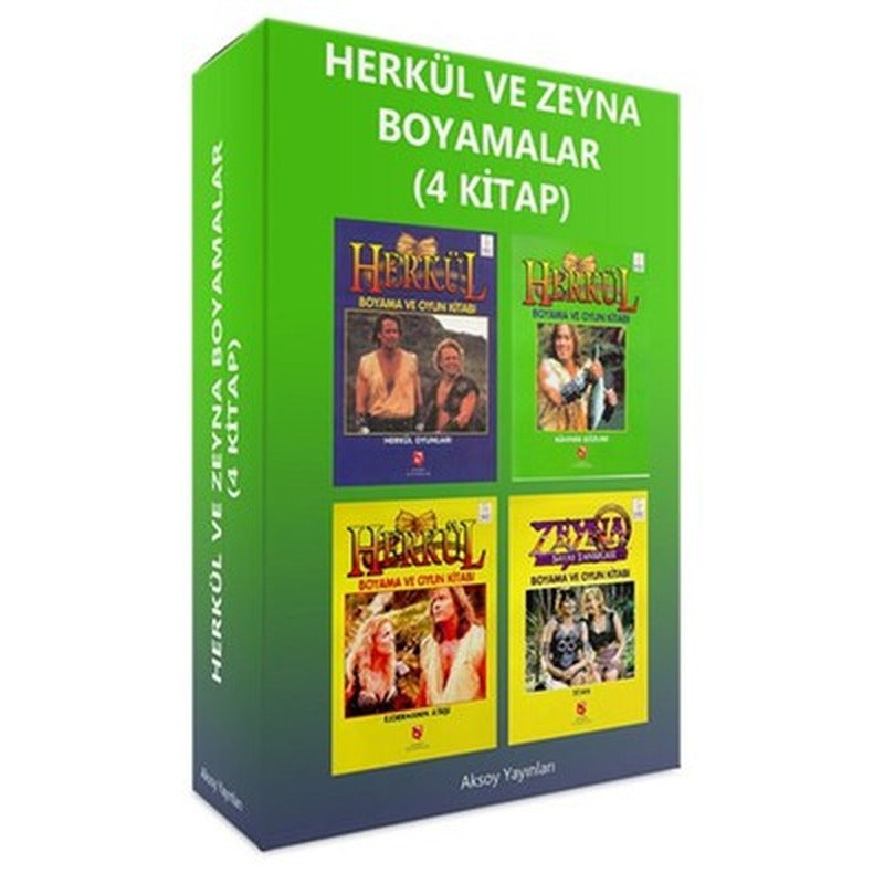 Herkül ve Zeyna Boyamalar - 4 Kitap Takım | Aksoy Yayıncılık