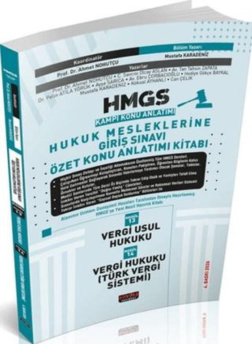 2026 HMGS Vergi Usul Hukuku Vergi Hukuku TVS Özet Konu Anlatımı | Savaş Yayınevi (Ciltsiz)