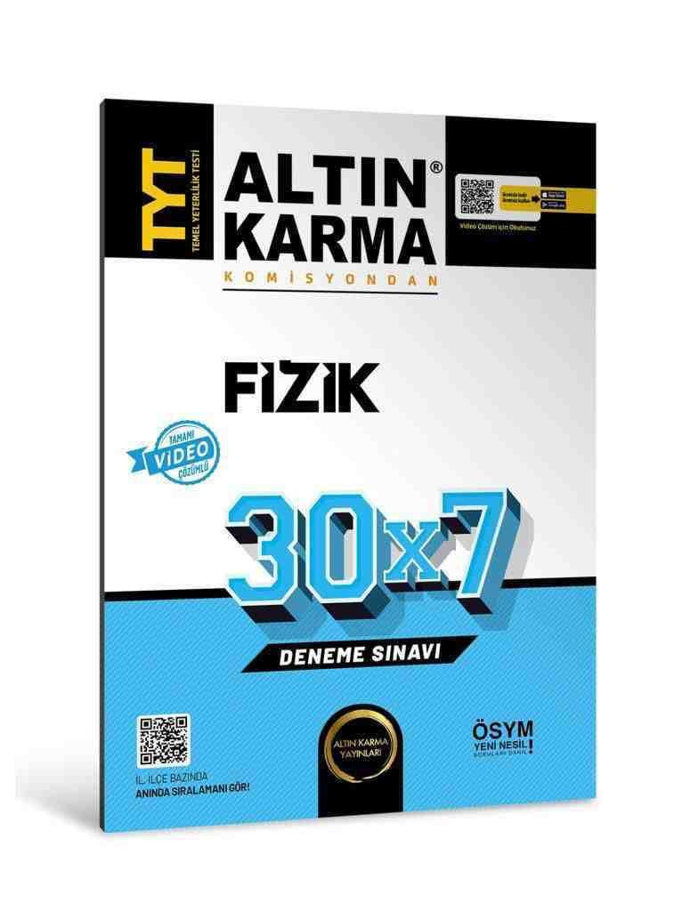 TYT Fizik 30 x 7 Deneme | Altın Karma Yayınları (Ciltsiz)