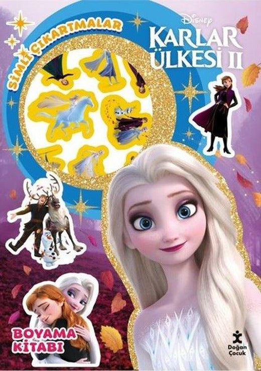 Disney Karlar Ülkesi 2 - Star Simli Çıkartmalı Boyama Kitabı | Doğan Çocuk (İnce Kapak)