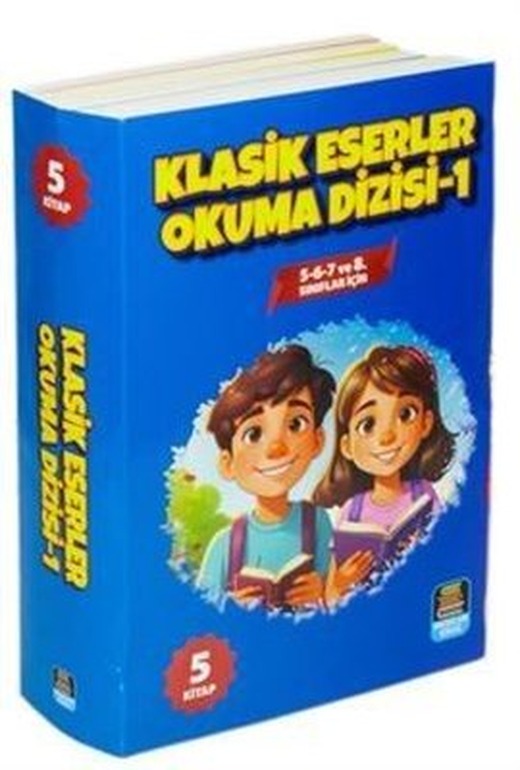 Klasik Eserler Okuma Dizisi 1 Seti - 5 Kitap Takım | Mercan Okul (İnce Kapak)