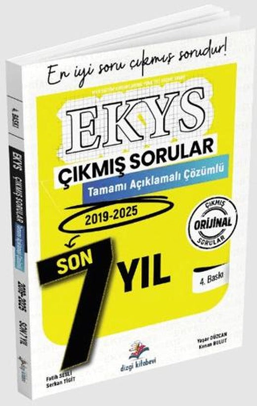2025 MEB EKYS Müdür ve Yardımcılığı Çıkmış Sorular Son 7 Yıl Çözümlü | Dizgi Kitap (Ciltsiz)